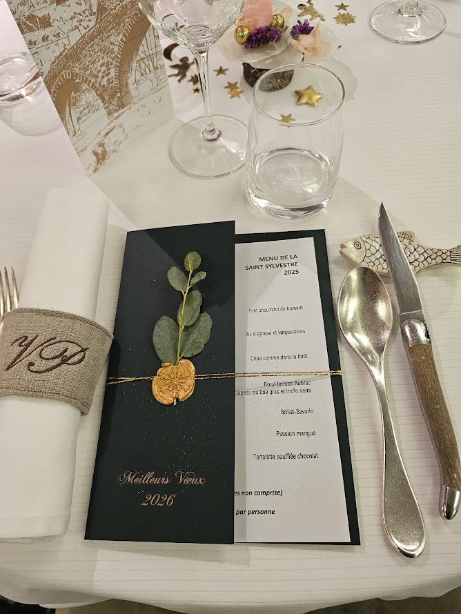 menu de la Saint-Sylvestre 2025